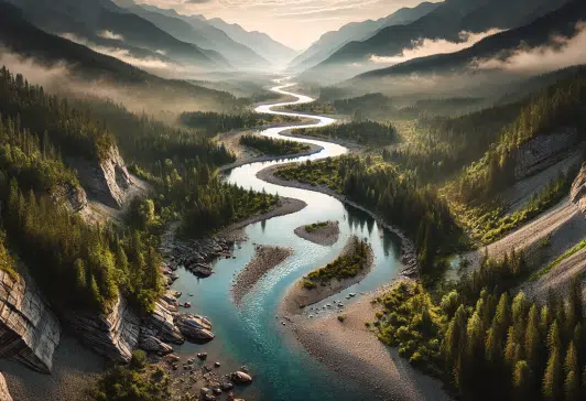 Much like a river shapes its path by the landscapes it flows through, ideas gain direction and refinement by flowing through customer experiences, gradually carving a clearer path to success.