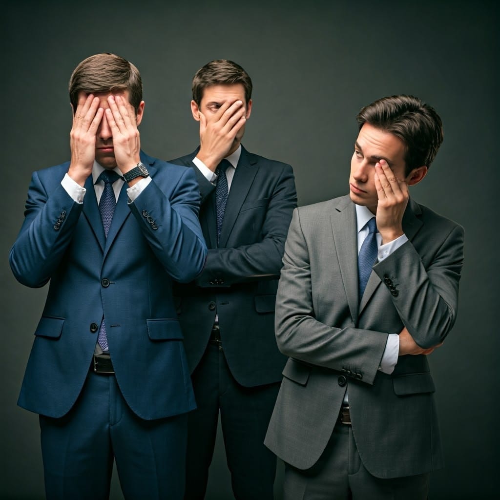 Embarrassed Business Executives